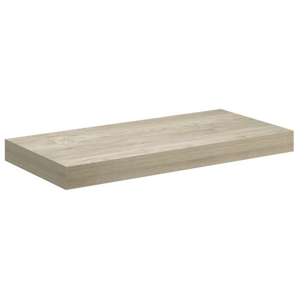 vidaXL Flytende vegghylle eik 50x23x3,8 cm MDF