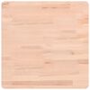 vidaXL Bordplate 50x50x1,5 cm firkantet heltre b&oslash;ketre