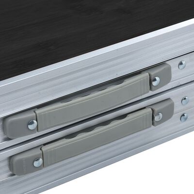 vidaXL Sammenleggbart campingbord grå aluminium 240x60 cm