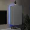 vidaXL Vegghengt TV-benk med LED hvit 40,5x35x80 cm