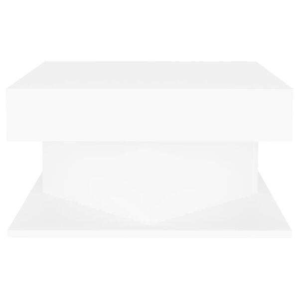 vidaXL Salongbord hvit 57x57x30 cm konstruert tre