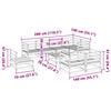 vidaXL Hagesofasett 9 deler impregnert furu