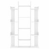 vidaXL Bokhylle hvit 86x25,5x140 cm konstruert tre