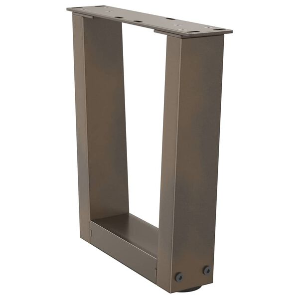 vidaXL Salongbordben V-formet 2 stk naturst&aring;l 30x(30-31,3) cm st&aring;l