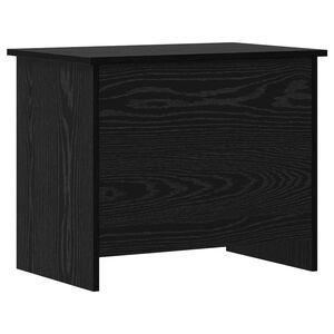 vidaXL Oppbevaringskiste Svart eik 60 x 40 x 50 cm Konstruert tre