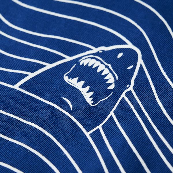 T-skjorte for barn m&oslash;rkebl&aring; 140