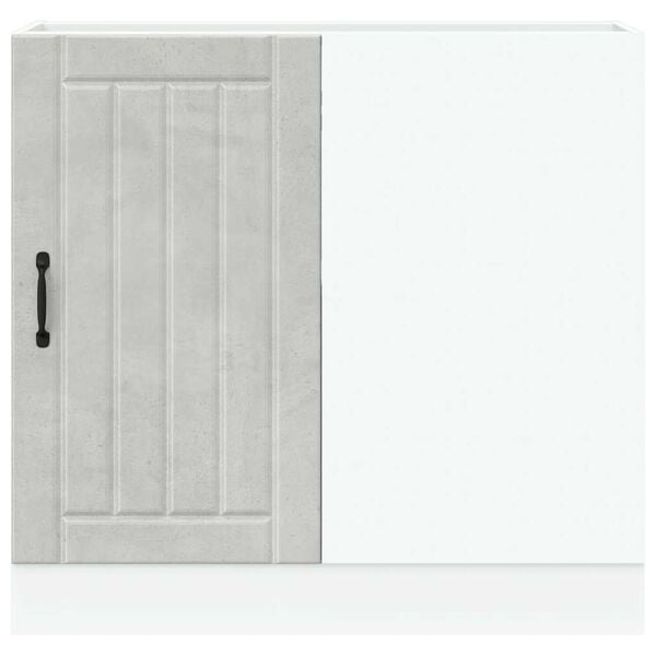 vidaXL Kjøkkenskap «Lucca» høyglans hvit konstruert tre