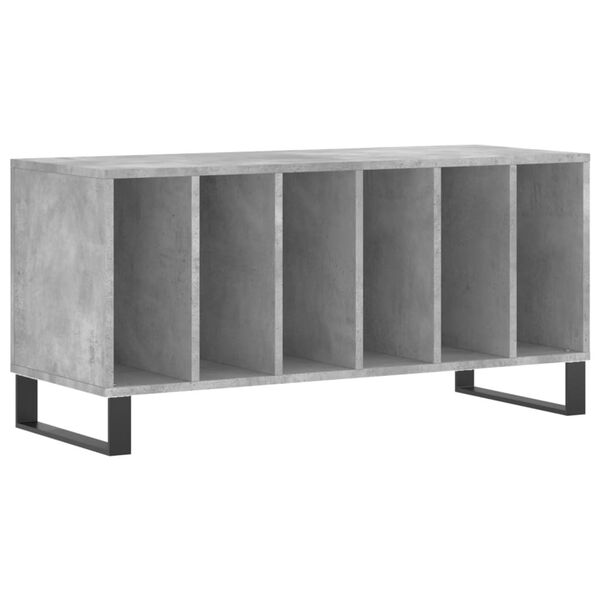 vidaXL Hifi-benk betonggr&aring; 100x38x48 cm konstruert tre