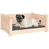 vidaXL Hundeseng 65,5x50,5x28 cm heltre furu