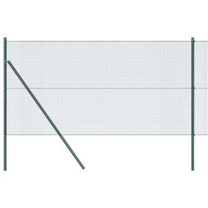 vidaXL Sveiset tr&aring;dgjerde for bakken 50 x 1 m PVC-belagt st&aring;l Gr&oslash;nn
