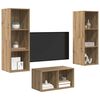 vidaXL TV-benksett Artisan Eik 37 x 37 x 107 cm Konstruert tre