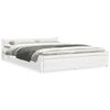 vidaXL Sengeramme hvit heltre 160x200 cm