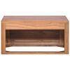 vidaXL Veggmontert baderomsskap 60x45x30 cm heltre teak