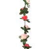 vidaXL Blomsterkranser for jul 6 stk vår rose 250 cm