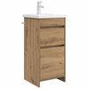 vidaXL Badm&oslash;bel med vask Artisan eik 42 x 40 x 84,5 cm Konstruert tre