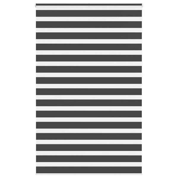 vidaXL Sebragardin svart 150x230 cm stoff bredde 145,9 cm polyester