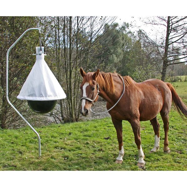 Kerbl Fluefelle TaonX galvanisert jern hvit og svart 323520