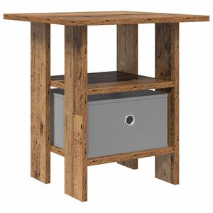 vidaXL Nattbord med skuff Gammelt tre 41 x 40 x 45 cm Konstruert tre