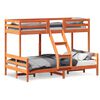 vidaXL K&oslash;yeseng 90x200/120x200 cm voksbrun heltre furu
