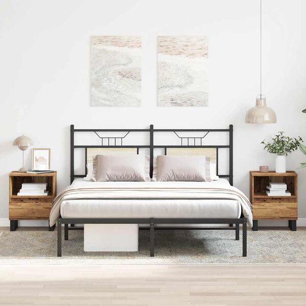 vidaXL Nattbord 2 stk gammelt tre 40x35x50 cm konstruert tre