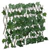 vidaXL Utvidbart espalier kunstige drueblader gr&oslash;nn 190x60 cm