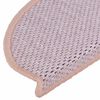 vidaXL Selvklebende trappematter sisal 30 stk 56x17x3 cm rosa