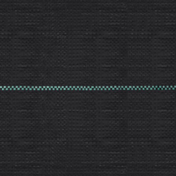 vidaXL Kontrollmatte for ugress svart 2x150 m PP