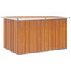 vidaXL Utend&oslash;rs Lagringsboks tre 150 x 101 x 91 cm Galvanisert st&aring;l