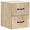 vidaXL Vegghengt Nattbord Sonoma eik 34,5 x 33 x 40 cm Konstruert tre