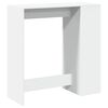 vidaXL Barbord med stativer hvit 101x40x103,5 cm konstruert tre