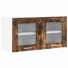 vidaXL Hengende skap R&oslash;kt eik og hvit 80 x 31 x 40 cm Konstruert tre