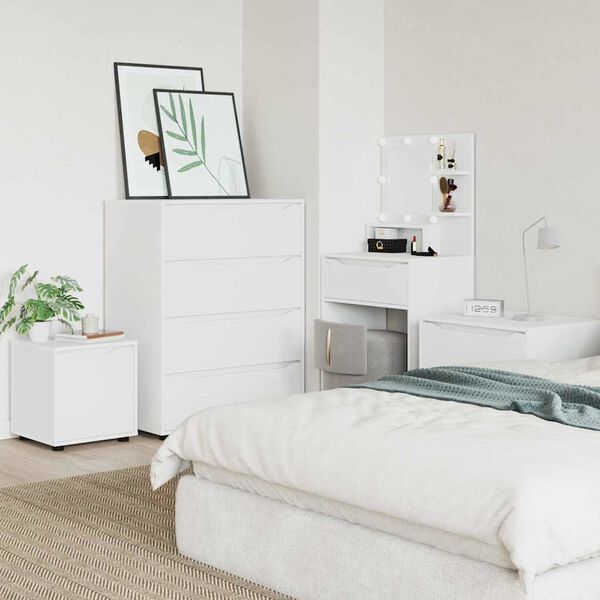 vidaXL Baderomsskap Hvit 40,5 x 40 x 44 cm Konstruert tre