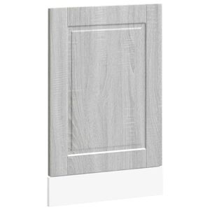 vidaXL Oppvaskmaskin panel Porto gr&aring; sonoma 45x1,5x57cm konstruert tre