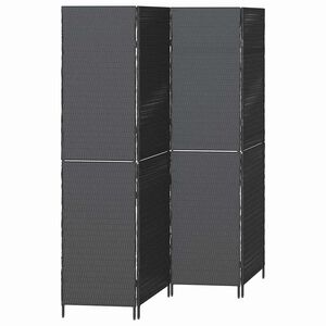 vidaXL Romdeler Svart 195 x 180 cm polyrotting