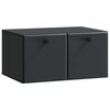 vidaXL Vegghengt TV skap 59,5 x 41 x 30 cm Svart Konstruert tre
