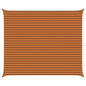 vidaXL Solskygge seil Oransje og Brunt 6 x 5 m 100% polyester Oxford