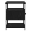 vidaXL Nattbordskap 2 pcs Svart Eik 40 x 42 x 56 cm Konstruert tre