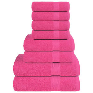 vidaXL 8-delers h&aring;ndklesett FROGN rosa 360 gsm