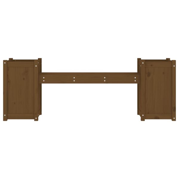 vidaXL Plantebenk honningbrun 180x36x63 cm heltre furu