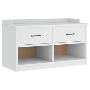 vidaXL Gangbenk SANDNES hvit 87x40x50 cm heltre furu