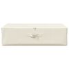 vidaXL Oppbevaringsboks stoff 70x40x18 cm kremhvit