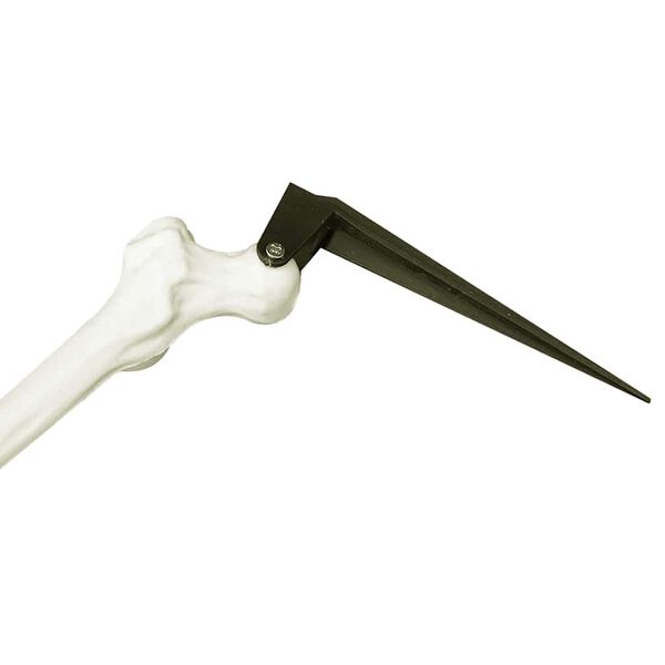 vidaXL Halloween Skjelett Hvit 45,5 x 13 cm Plast