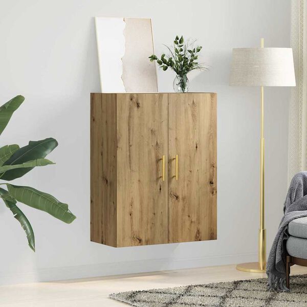 vidaXL Veggskap Artisan Eik 69,5 x 34 x 90 cm Konstruert tre