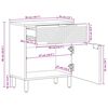vidaXL Nattbordskap med skuff Brun 50 x 33 x 60 cm Massivt akasietre