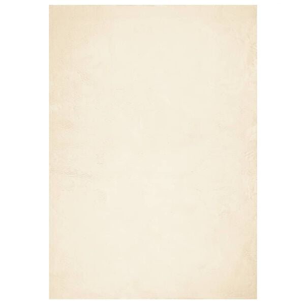 vidaXL Teppe HUARTE kort luv mykt og vaskbart kremhvit 160x230 cm