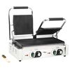 vidaXL Dobbel riflet paninigrill 3600 W 57x30,5x20 cm