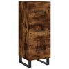 vidaXL Skjenk r&oslash;kt eik 34,5x34x90 cm konstruert tre