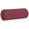 vidaXL Bolster puter 2 pcs Vinrød Ø 25 x 70 cm stoff
