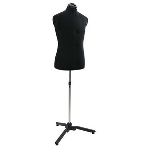 vidaXL Justerbar kjoleform hann Svart 37,5-45,5 tommer Stoff