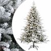 vidaXL Kunstig sammensatt juletre 120 cm 150 LED-lys Varmhvit